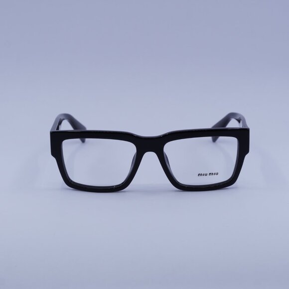Miu Miu MU02XV 1AB1O1 Eyeglasses Black 52mm Rectangle Frame - Picture 3 of 10